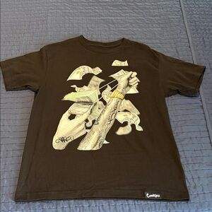 Cookies Men's Brown Graphic T-Shirt